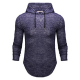FFXZSJ Brand men's long-sleeved hooded casual T-shirt, fashionable and stylish T-shirt, comfortable cotton  European size S-2XL
