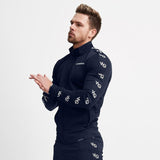 Algodão masculino roupas esportivas casuais ao ar livre streetwear roupas masculinas jogger moda jaqueta de fitness calças