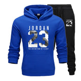 Novo homem hoodies terno jordan 23 agasalho moletom terno velo com capuz + calças de suor jogging homme pulôver 3xl terno esportivo masculino