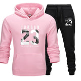 Novo homem hoodies terno jordan 23 agasalho moletom terno velo com capuz + calças de suor jogging homme pulôver 3xl terno esportivo masculino