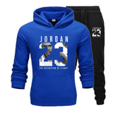 Novo homem hoodies terno jordan 23 agasalho moletom terno velo com capuz + calças de suor jogging homme pulôver 3xl terno esportivo masculino