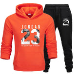 Novo homem hoodies terno jordan 23 agasalho moletom terno velo com capuz + calças de suor jogging homme pulôver 3xl terno esportivo masculino
