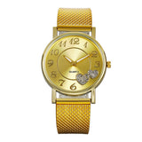 DUOBLA Luxury women watches Fashion quartz wristwatches Gold Silver Silica gel strap starry sky watch Alloy dial Dress Elegant